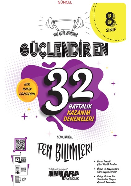 8.Sınıf Fen Bilimleri Nesil Sorularla Güçlendiren 32 Haftalık Kazanım Deneme