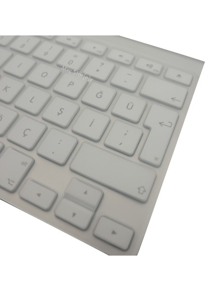 Klavye Kılıfı Apple Magic Keyboard-1 A1314 ile Uyumlu Türkçe Q Baskı Silikon Kılıf