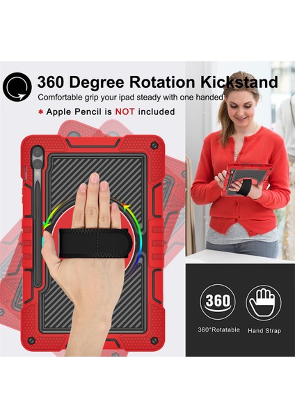 Samsung Galaxy Tab S9 Koruyucu Kickstand Case+ Kayışlı Anti-Damla Silikon+ Pc Tablet Kapağı (Yurt Dışından) fiyatları