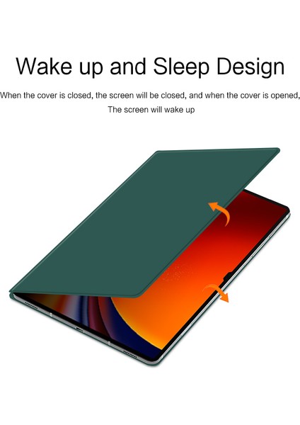 Samsung Galaxy Tab S9 Ultra Pu Deri Manyetik Tablet Kılıf Katlanabilir Stand Tablet Kapak (Yurt Dışından)