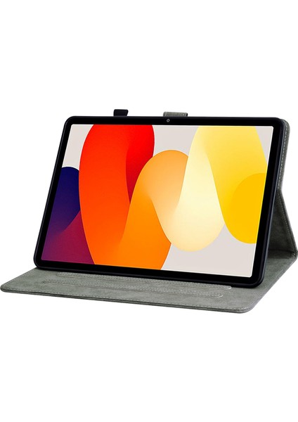 Xiaomi Redmi Pad Se Kart Yuvaları ile Kapak Sevimli Kaplan Baskı Deri Tablet Kılıfı (Yurt Dışından)