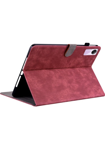Xiaomi Redmi Pad Se Kart Yuvaları ile Kapak Sevimli Kaplan Baskı Deri Tablet Kılıfı (Yurt Dışından)
