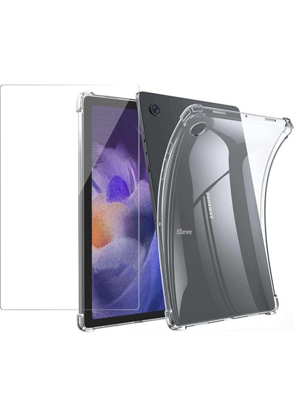 Samsung Galaxy Tab A9 Temiz Kılıf Tpu Tablet Kapak+ 2.5d Arc Kenar Temperli Cam Ekran Filmi (Yurt Dışından)