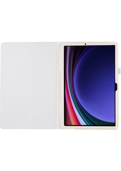 Samsung Galaxy Tab S9+ Deri Kılıf Iki Katlı Stand Tablet Koruyucu Kapak (Yurt Dışından)