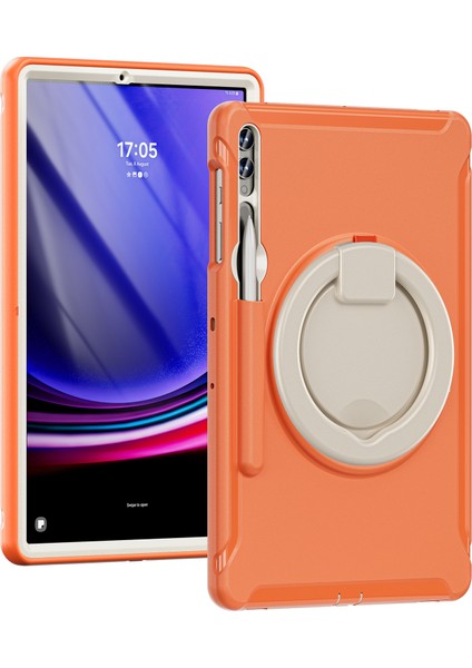 Samsung Galaxy Tab S7+ T970 / Sekme S7 Fe T730 / Tab S8+ X800 / Tab S9+ X810 Kasası Pc+ Tpu Döndüren Kickstand Tablet Kapağı Kalem Tutucusu (Yurt Dışından) fiyatları