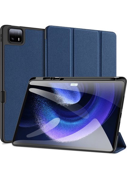 Xiaomi Pad 6 Max 14 Deri Iş Kapağı Üçlü Stand Akıllı Tablet Kılıfı (Yurt Dışından)