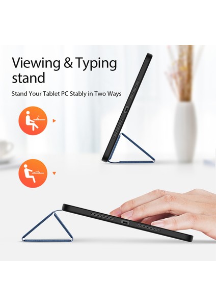 Xiaomi Pad 6 Max 14 Deri Iş Kapağı Üçlü Stand Akıllı Tablet Kılıfı (Yurt Dışından)