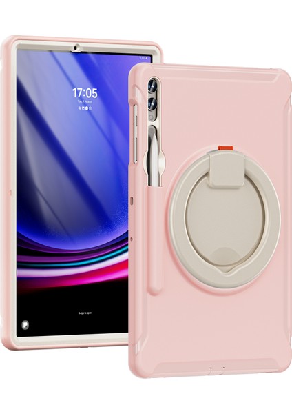 Samsung Galaxy Tab S7+ T970 / Sekme S7 Fe T730 / Tab S8+ X800 / Tab S9+ X810 Kasası Pc+ Tpu Döndüren Kickstand Tablet Kapağı Kalem Tutucusu (Yurt Dışından)