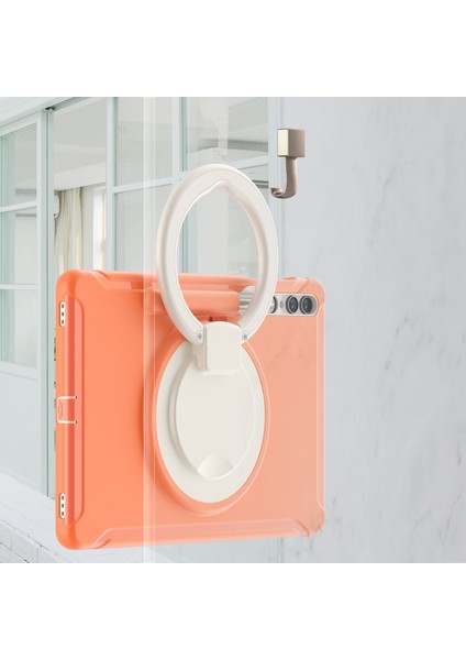 Samsung Galaxy Tab S7+ T970 / Sekme S7 Fe T730 / Tab S8+ X800 / Tab S9+ X810 Kasası Pc+ Tpu Döndüren Kickstand Tablet Kapağı Kalem Tutucusu (Yurt Dışından) fırsatları