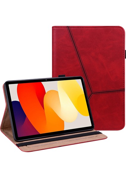Xiaomi Redmi Pad Se Deri Kılıf Hattı Baskılı Kart Tutucu Tablet Kapak (Yurt Dışından)