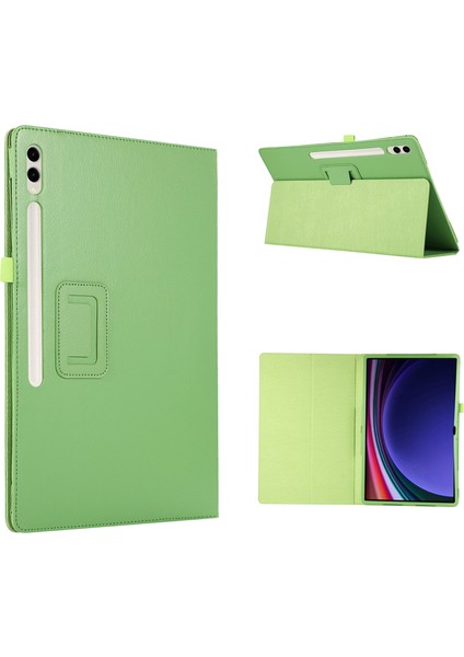 Samsung Galaxy Tab S9 Ultra Kılıf Pu Deri Tablet Kapak Iki Katlı Stand (Yurt Dışından)