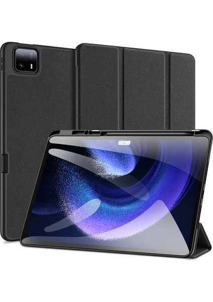 Xiaomi Pad 6 Max 14 Deri Iş Kapağı Üçlü Stand Akıllı Tablet Kılıfı (Yurt Dışından)