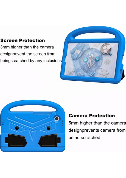 Samsung Galaxy Tab A9 Case Serçe Tarzı Tablet Kapak Kickstand ile (Yurt Dışından)