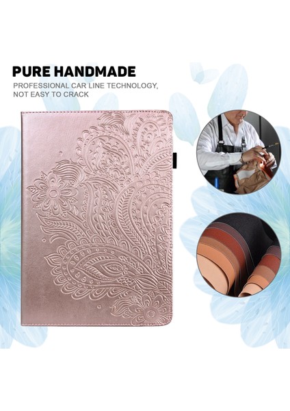 Samsung Galaxy Tab A9 Case Çiçek Çiçek Baskı Tablet Stand Kapağı (Yurt Dışından) fırsatları