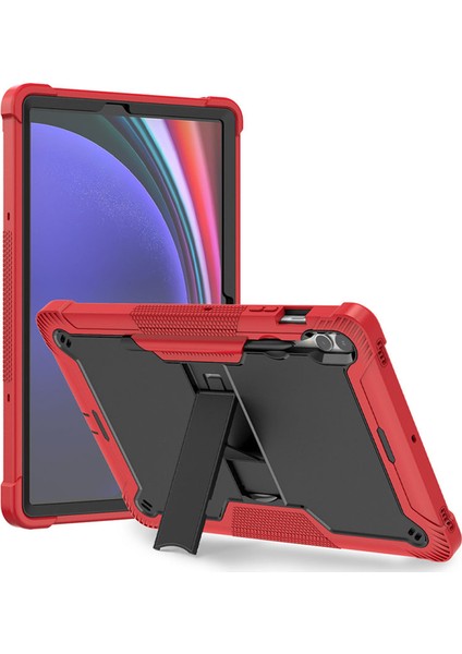 Samsung Galaxy Tab S9+ , Şok Geçirmez Silikon+ Pc Tablet Kapağı Kickstand Kutusu (Yurt Dışından)