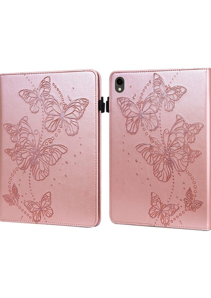 Samsung Galaxy Tab S9 Case Butterfly Baskılı Kart Tutucu Deri Tablet Kapak (Yurt Dışından)