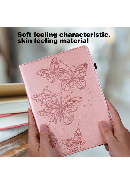 Samsung Galaxy Tab S9 Case Butterfly Baskılı Kart Tutucu Deri Tablet Kapak (Yurt Dışından) modelleri