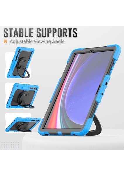 Samsung Galaxy Tab S9 Ultra Pc+Silikon Damla Geçirmez Tablet Kılıfı Kayışla Döner Kickstand (Yurt Dışından) indirimleri