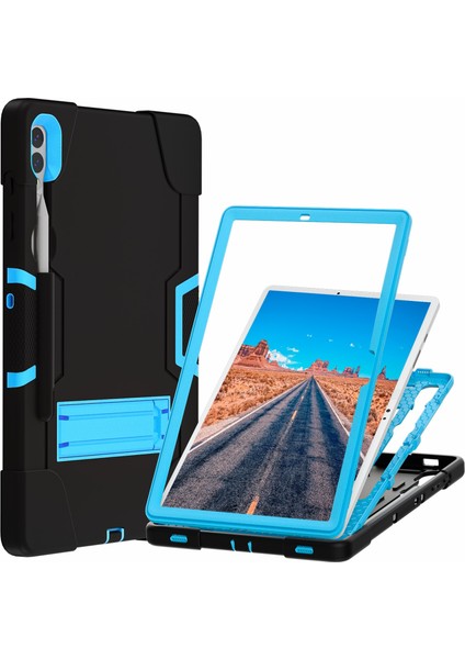 Samsung Galaxy Tab S9+ Robot Tarzı Tablet Kılıfı, Kickstand Çift Renkli Silikon+ Pc Tablet Kapak (Yurt Dışından) fiyatları