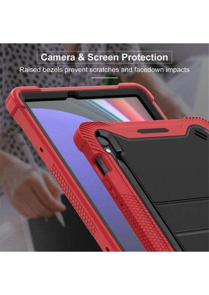 Samsung Galaxy Tab S9 Kickstand Case, Güz Koruma Silikon+ Pc Tablet Kapak (Yurt Dışından) modelleri