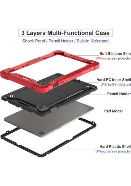 Samsung Galaxy Tab S9 Kickstand Case, Güz Koruma Silikon+ Pc Tablet Kapak (Yurt Dışından) indirimleri