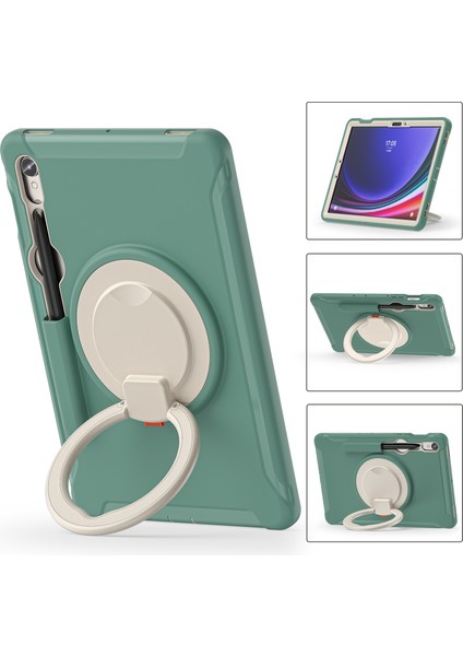 Samsung Galaxy Tab S7 T870 / S8 X700 / S9 X710 Case Kickstand Tablet Kapağı Kalem Yuvası ile (Yurt Dışından)