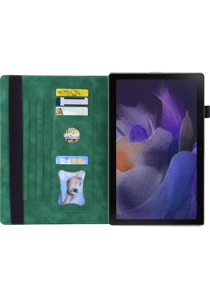 Samsung Galaxy Tab A9 Tablet Cüzdan Kılıfı Pu Deri Anti Drop Stand Tablet Kapak (Yurt Dışından)