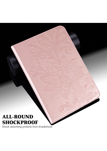 Samsung Galaxy Tab S9 Case Çiçek Basılı Pu Deri Tablet Stand Kapağı (Yurt Dışından)
