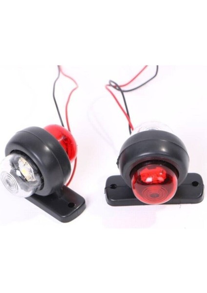 Mini Takoz Tek Ledli Kırmızı-Beyaz 12V-24V fiyatları