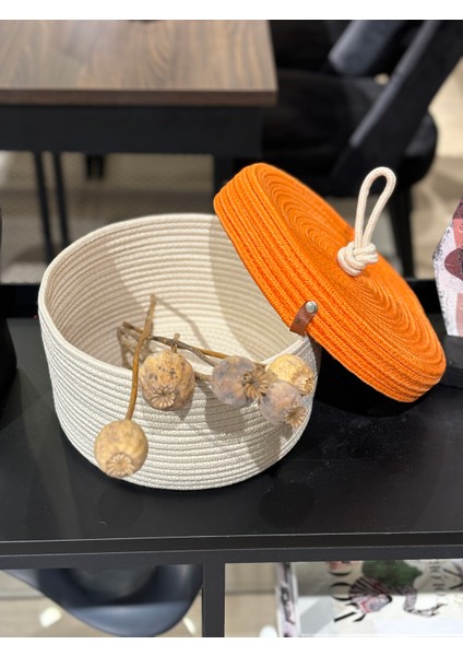 Walnut Kapaklı Jüt Sepet fırsatları