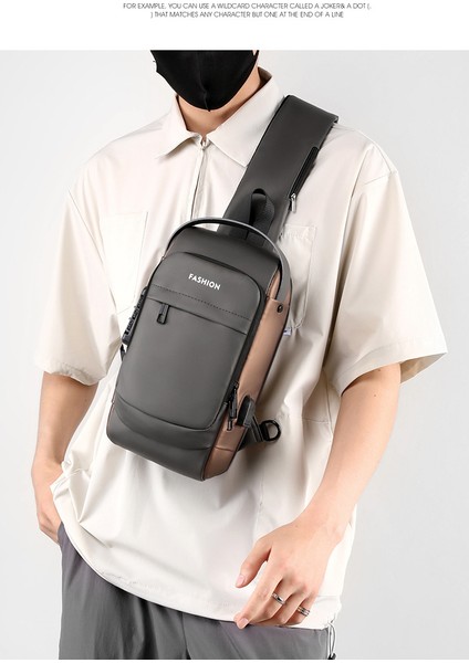 Lokomotif Çantası Erkek Çantası Çapraz Göğüs Çantası Hong Kong Fengchao Marka Şifre Kilidi Hırsız Spor Araba Çantası Erkek Omuz Çantası (Yurt Dışından) modelleri