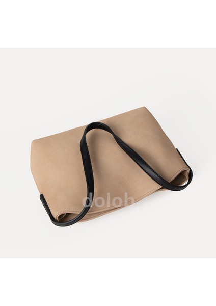 Basit Retro Tarzı Erken Sonbahar Yeni Süet Omuz Koltuk Altı Çantası Niş Tasarımı Ekleme Çok Yönlü Doku Çanta (Yurt Dışından)
