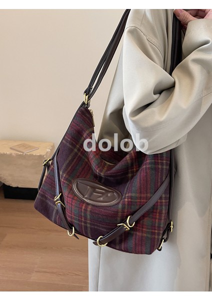 Sonbahar ve Kış Aylarında Kadınlar Için Yeni Kolej Tarzı Çanta, Kontrast Yünlü Sırt Çantası, Öğrenciler Için Çok Yönlü Çapraz Çanta, Okula Gidiş Geliş, Kadın Çantası (Yurt Dışından) indirimleri
