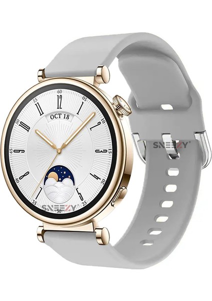 Huawei Watch Gt4 41MM Ile Uyumlu 18MM Purelux Soft Tokalı Silikon Kordon