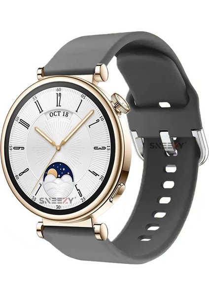 Huawei Watch Gt4 41MM Ile Uyumlu 18MM Purelux Soft Tokalı Silikon Kordon