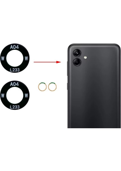 Samsung Galaxy A04 Uyumlu Kamera Lensi Cam SM-A045F
