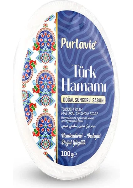 Türk Hamamı Sabunu Süngerli 100 gr