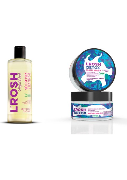 Kuru ve Boyalı Saçlar Için Sülfatsız Şampuan & Detox Hair Mask Bakım Saç Maskesi (Kuru Boyalı Salar Için Mükemmel Bakım)