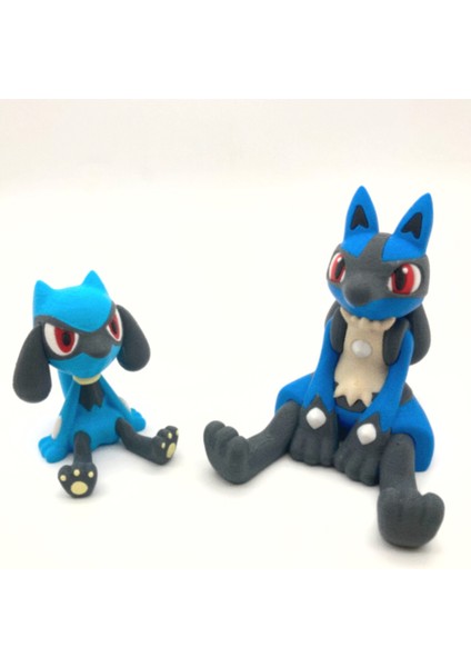 #0447 Riolu Family Pokemon Figür Seti