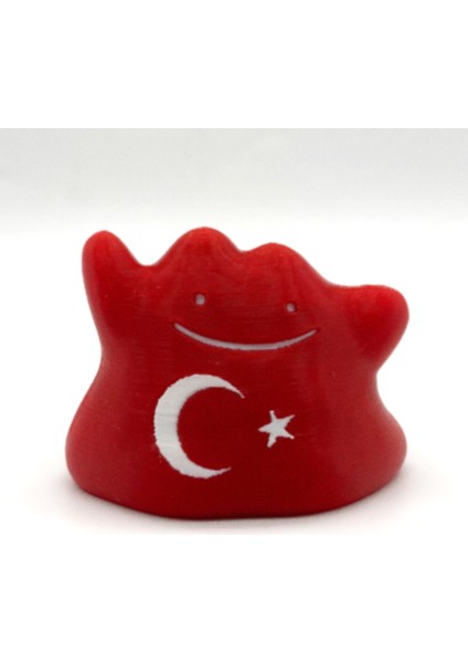 #0132 Türk Bayrağı Ditto Pokemon Figürü