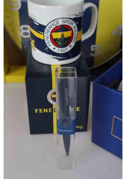 LİSANSLI FENERBAHÇE "PREMIUM FULL + FULL SET" DUVAR SAATİ İLE