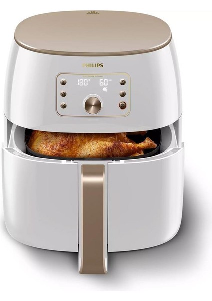 Xxl 7,3 Litre Yüksek Hacim, Twin Turbostar Teknolojili Ultra Premium Airfryer Inci Beyazı - LUCİOLE BEYAZ LAMBADER HEDİYE!