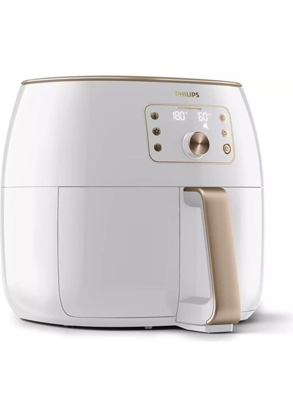 Xxl 7,3 Litre Yüksek Hacim, Twin Turbostar Teknolojili Ultra Premium Airfryer Inci Beyazı - LUCİOLE BEYAZ LAMBADER HEDİYE!