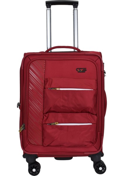 Çok Gözlü Ultra Light Hafif Lüx Kumaş Kabin Boy Valiz Bordo 630 fiyatları
