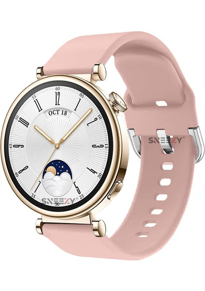 Huawei Watch Gt4 41MM Ile Uyumlu 18MM Purelux Soft Tokalı Silikon Kordon