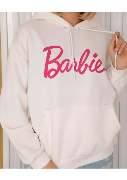 Barbie Kadın Kapüşonlu Sweatshirt