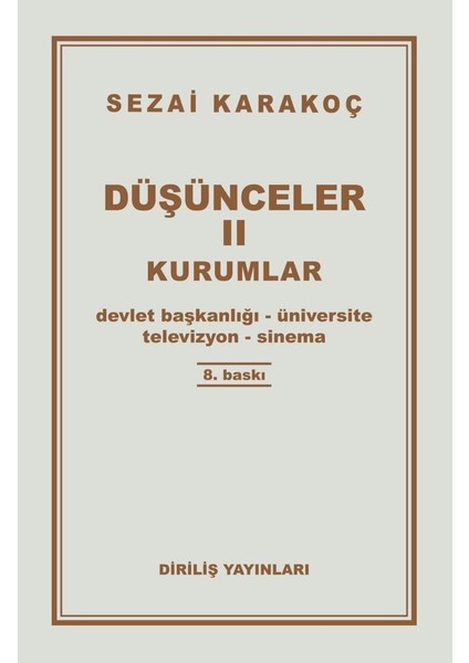 Düşünceler 2: Kurumlar