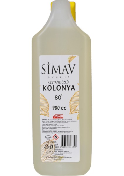 Kestane Özlü ve Termal Sulu Kolonya 2'li Set 900 ml + 200 ml