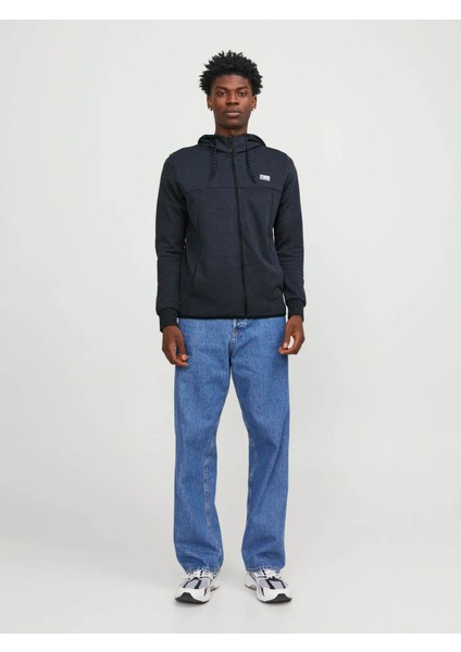Erkek Sweatshirt Koyu Lacivert 12204926 Jcoaır Sweat Zıp Hood fırsatları