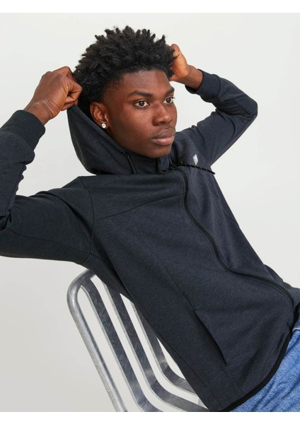 Erkek Sweatshirt Koyu Lacivert 12204926 Jcoaır Sweat Zıp Hood indirimleri